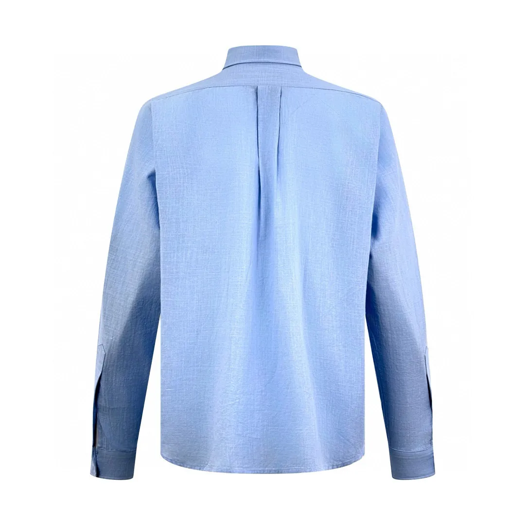 P420 Ralph Lauren/Ralph Lauren classic logo embroidered linen shirt [ready in stock] S M L XL